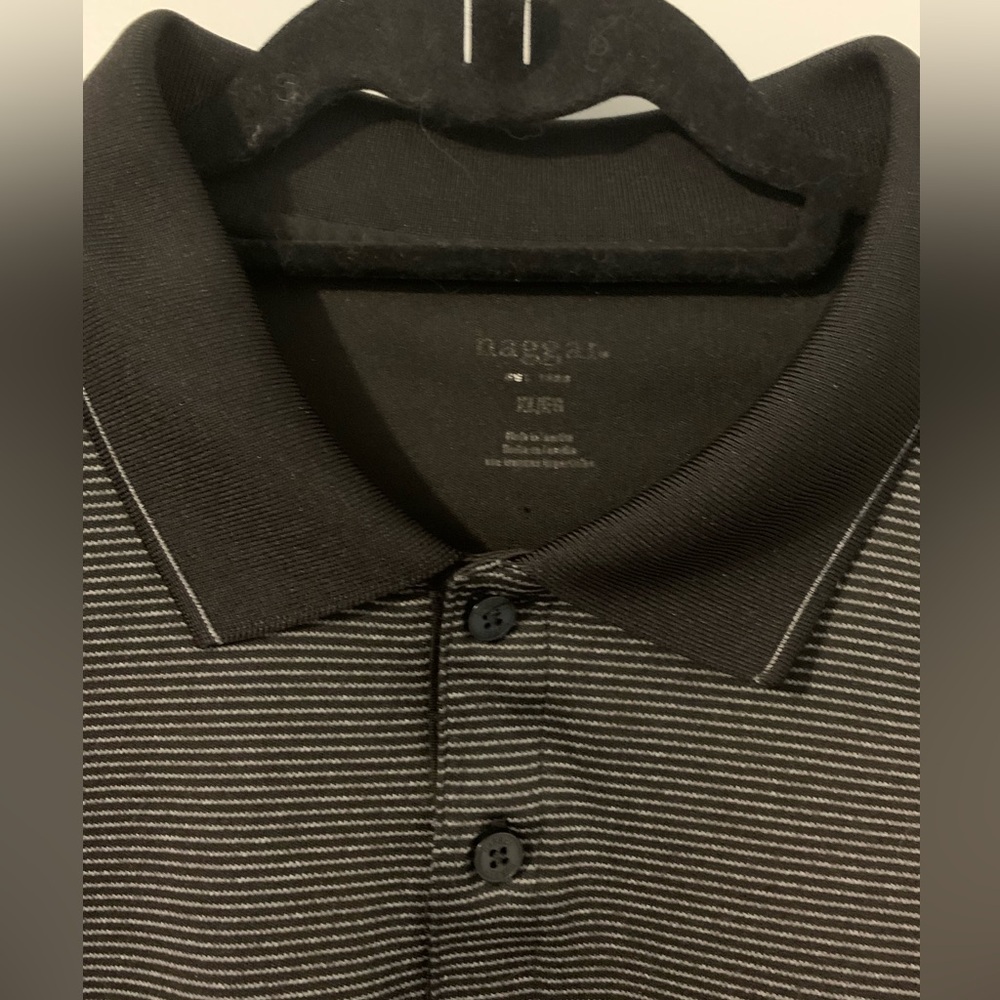 Haggar Dark Brown Polo Shirt XL Classic Style - Picture 3 of 8